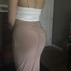 Ruched bum midi skirt Clearance